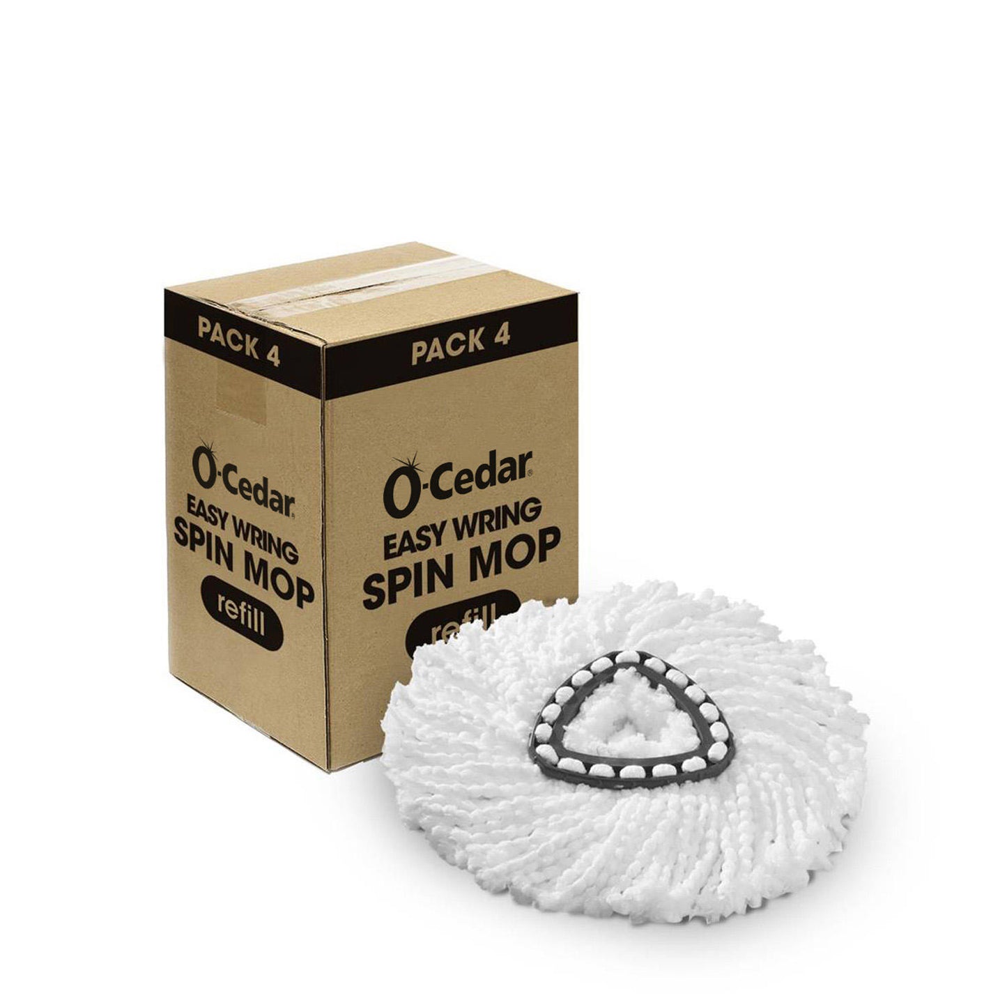 O Cedar EasyWring Microfiber Spin Mop Refill 4pk