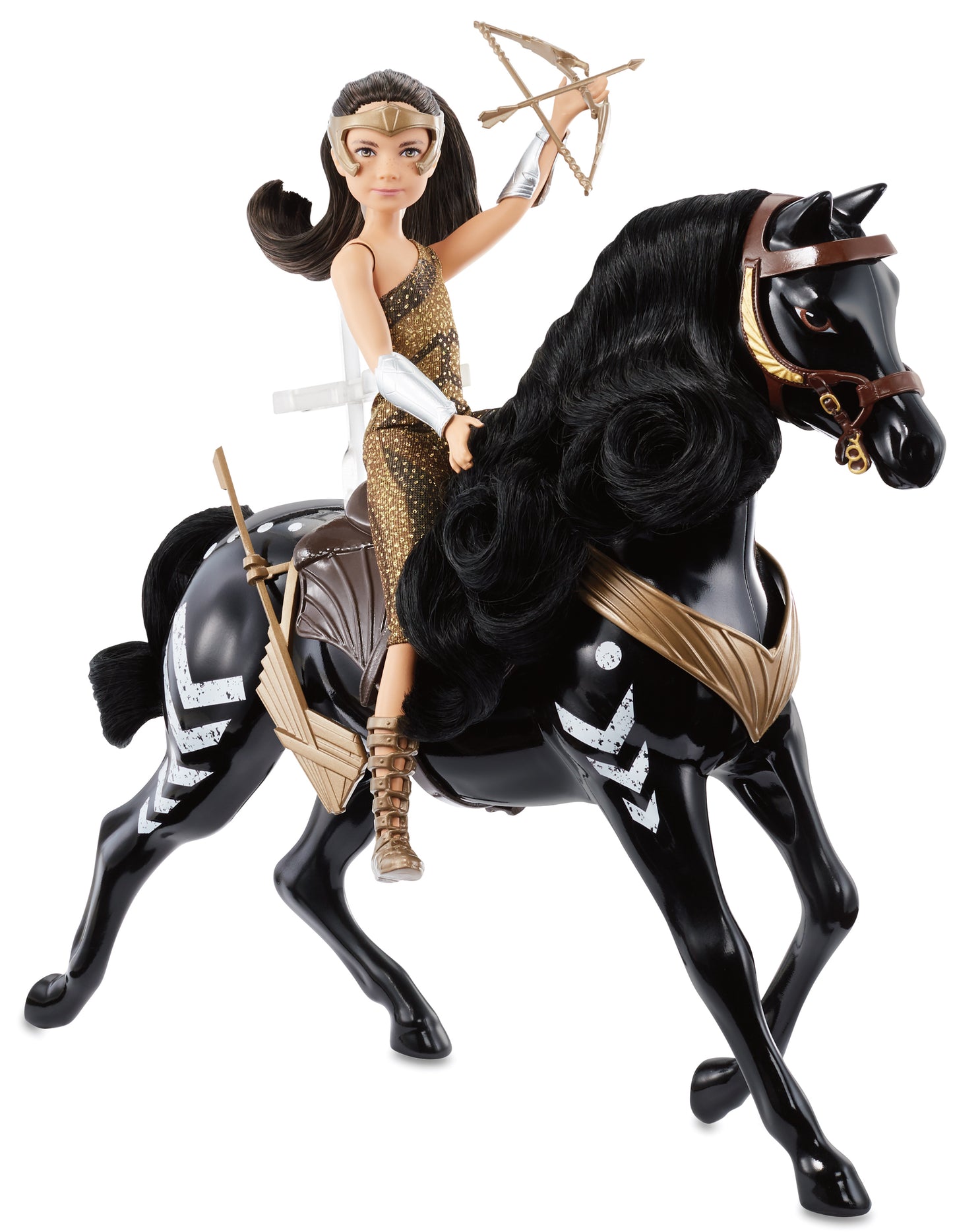 Wonder Woman Young Diana Doll and Horse Set