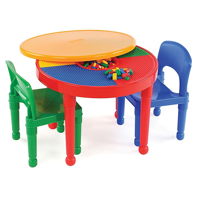 Tot Tutors 2In1 LEGO Compatible Activity Table and Chair Set