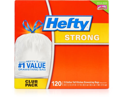 Hefty Strong Tall Kitchen Drawstring Trash Bags
