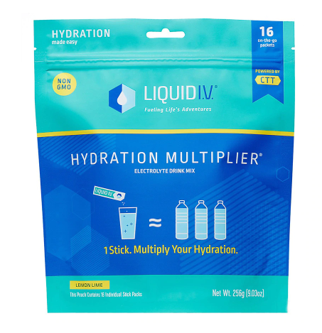 Liquid I V Hydration Multiplier Electrolyte PowderSupplement DrinkMix LemonLime