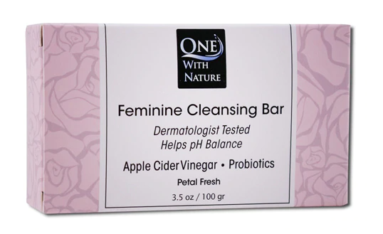 One With Nature Feminine Cleansing Bar Petal Fresh 3.5 oz