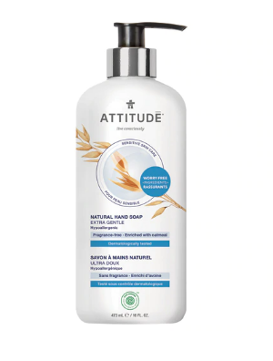 Sensitive Skin Hand Soap Argan Oil Attitude Fragrance Free