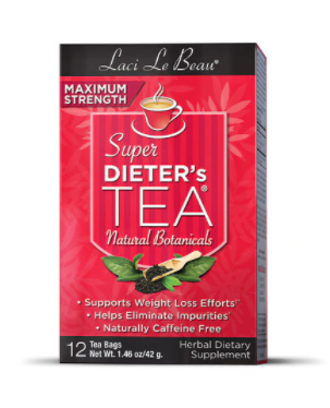 Laci Le Beau Maximum Strength Super Dieters Tea Original 12 Tea Bags