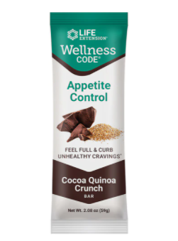 Life Extension Wellness Code Cocoa Quinoa Crunch Bar 12 Bars