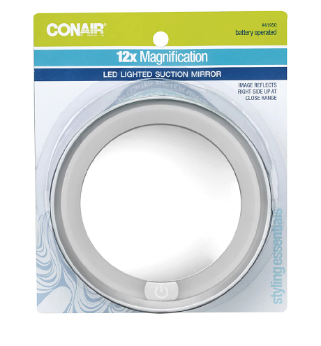 Magnification Dome Lighted Mirror Conair 12 1.0ea