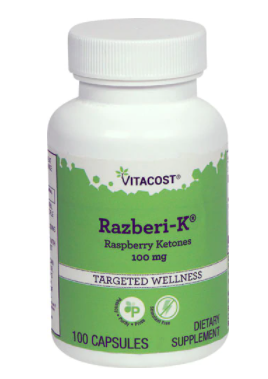 Razberi K Raspberry Ketones 100mg 100 Capsules