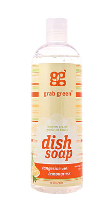 GrabGreen Liquid Dish Soap Tangerine with Lemongrass 16 fl oz