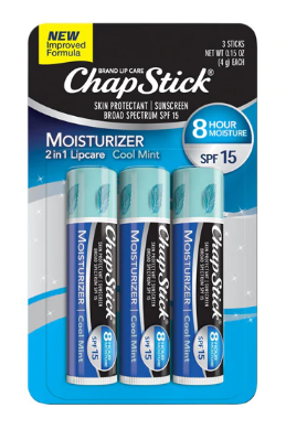 Moisturizer Chapstick Lip SPF15 Cool Mint 0.15oz