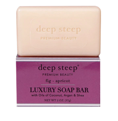 Deep Steep Luxury Soap Bar Fig Apricot 2 oz