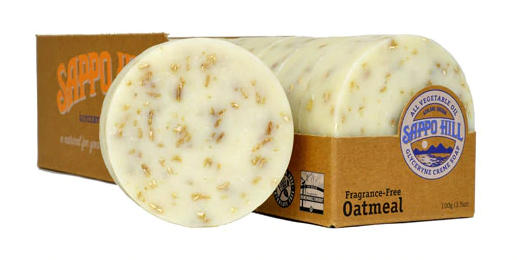 Sappo Hill Glycerine Fragrance Free Oatmeal 12 Bars