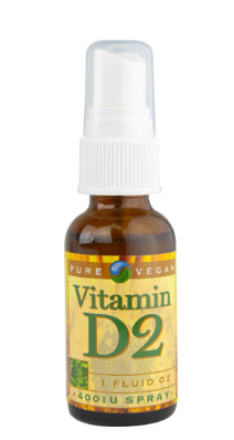 Pure Vegan Vitamin D2 Spray 400IU 1oz