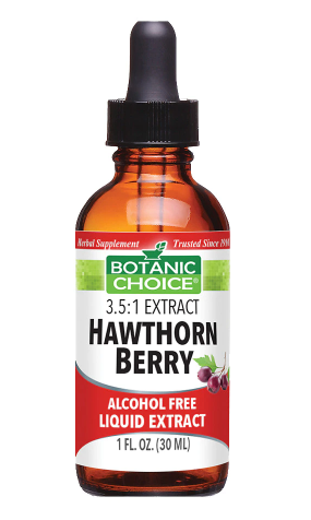 Botanic Choice Herbal Supplement Hawthorn Berry Leaf and Flower Liquid 1 Oz