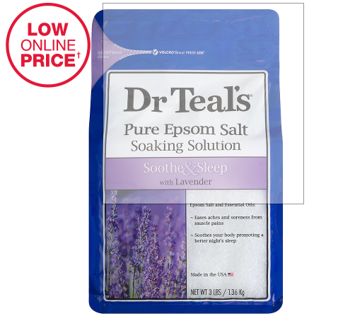 Dr. Teals Salt Soaking Solution Soothe and Sleep Lavender Epsom 3.0lb