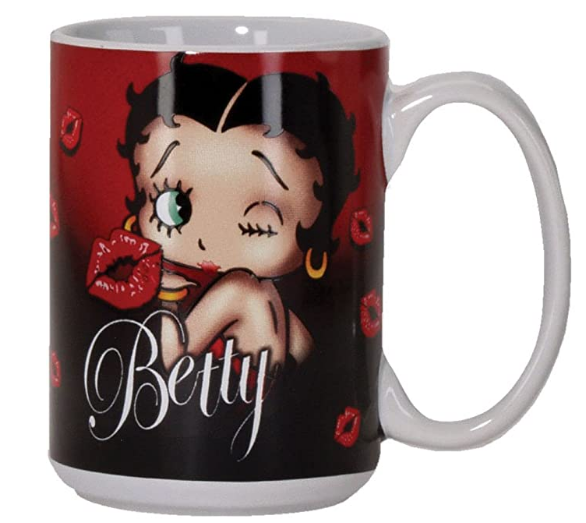 Spoontiques Betty Bop, Red Ceramic Coffee Mug, One Size