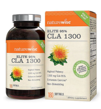 Naturewise CLA 1300 Elite 95 percent 1300 mg 180 Softgels