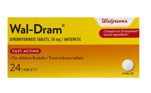 Walgreens Wal Dram Antimetic Travel Sicknes Tablet