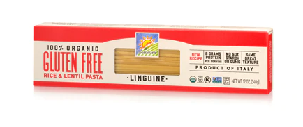 Gluten free Bionaturae Rice and Lentil Linguine Pasta 12oz 12pk