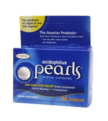 Enzymatic Therapy Acidophilus Pearls Probiotics Capsules 90.0ea