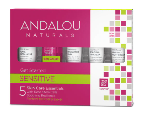 Sensitive Andalou Naturals 1000 Roses Get Started Kit 1