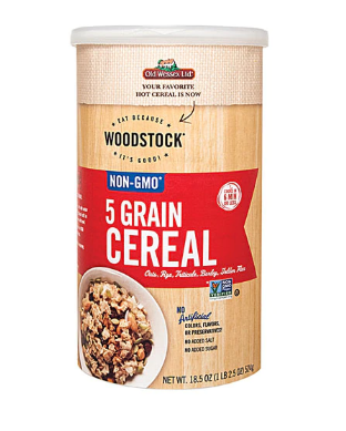 Woodstock Hot Cereal Non GMO Old Wessex 5 Grain