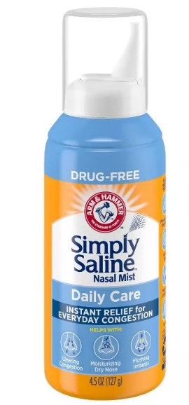 Simply Saline Nasal Care Daily Relief Mist Spray 4.5oz