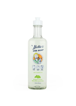 Nellies One Soap for Dishes Hands and Dogs Peppermint 19.2 fl oz