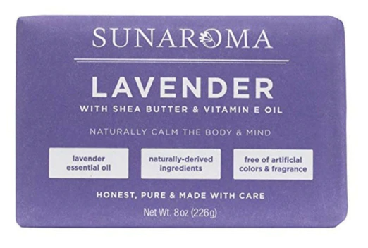 Sunaroma Lavender Body Bar Soap 8 oz