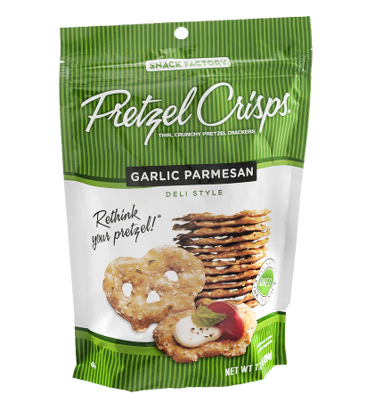 The Snack Factory Pretzel Crisps Garlic Parmesan