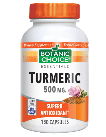 Botanic Choice Turmeric 500 mg Herbal Supplement Capsules 180.0Each