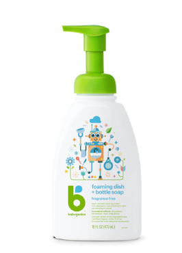 Foaming dish Babyganics Bottle Soap Fragrance Free 16oz