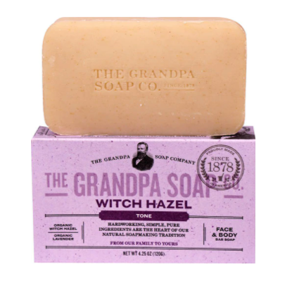 The Grandpa Soap Co Face and Body Bar Soap Witch Hazel Tone 4.25 oz