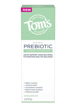 Toms of Maine Prebiotic Toothpaste Spearmint 4 oz