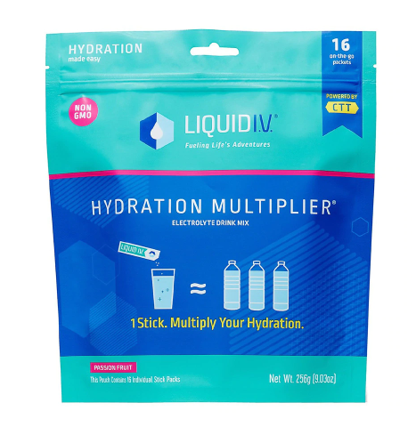 Liquid I V Hydration Multiplier Electrolyte PowderSupplement DrinkPassion Fruit