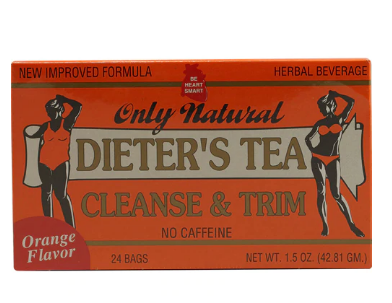 Only Natural Dieters Tea Cleanse And Trim Orange 24 Tea Bags