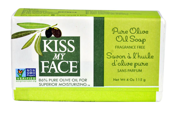 Kiss My Face Pure Olive Oil Bar Soap Fragrance Free 4 oz