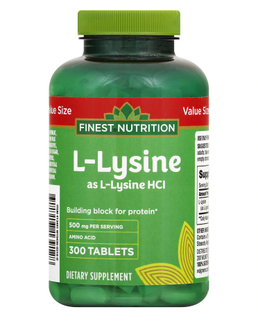 Finest Nutrition L Lysine 500mg 300 Tablets