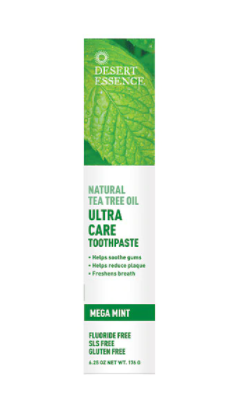 Desert Essence Ultra Care Toothpaste Tea Tree Oil Mega Mint 6.25oz