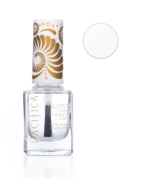 Pacifica 7 Free Nail Color Gloss Top and Base Coat 0.45 fl oz