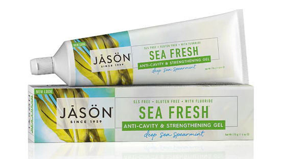 Jason Sea Fresh Anti Cavity Strengthening Toothpaste Gel 6 oz