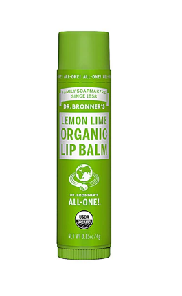 Dr. Bronners Organic Lip Balm Lemon Lime 0.15oz