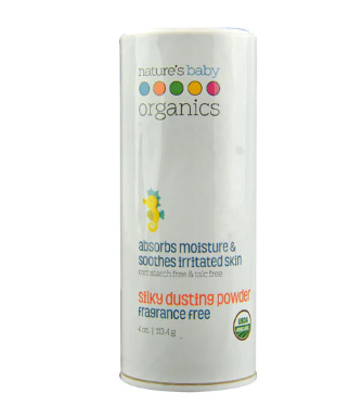 Natures Baby Organics Silky Dusting Powder Fragrance Free 4 oz