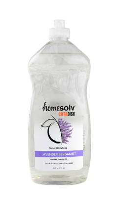 CitraSolv Homesolv Natural Dish Soap Lavender Bergamot 25floz