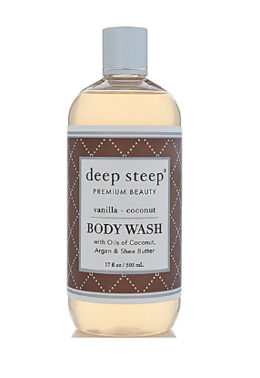 Deep Steep Coconut Oil Body Wash Vanilla Coconut 17 fl oz