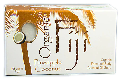 Organic Fiji Face and Body Soap Infused With Raw Coconut Oil 7 oz