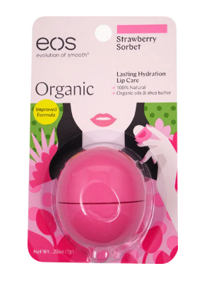 EOS Lip Balm Smooth Sphere Strawberry Sorbet 0.25 oz 2 Pack