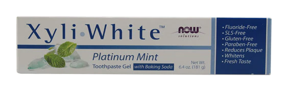 NOW Foods Solutions Xyli White Toothpaste Gel 6.4 oz 2 Pack