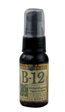 Pure Vegan B 12 500 mcg 1fl oz