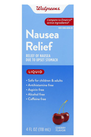 Walgreens Nausea Relief Liquid Cherry 4oz