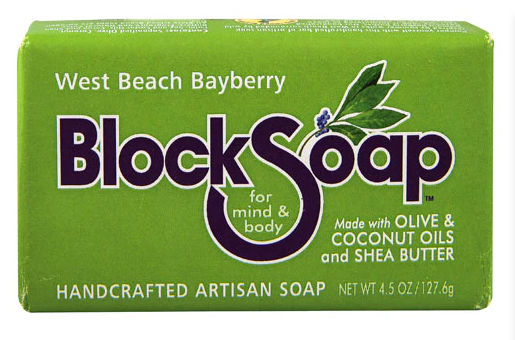 Block Island Block Soap Bar West Beach Bayberry 4.5 oz
